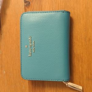 Kate Spade small blue leather wallet
